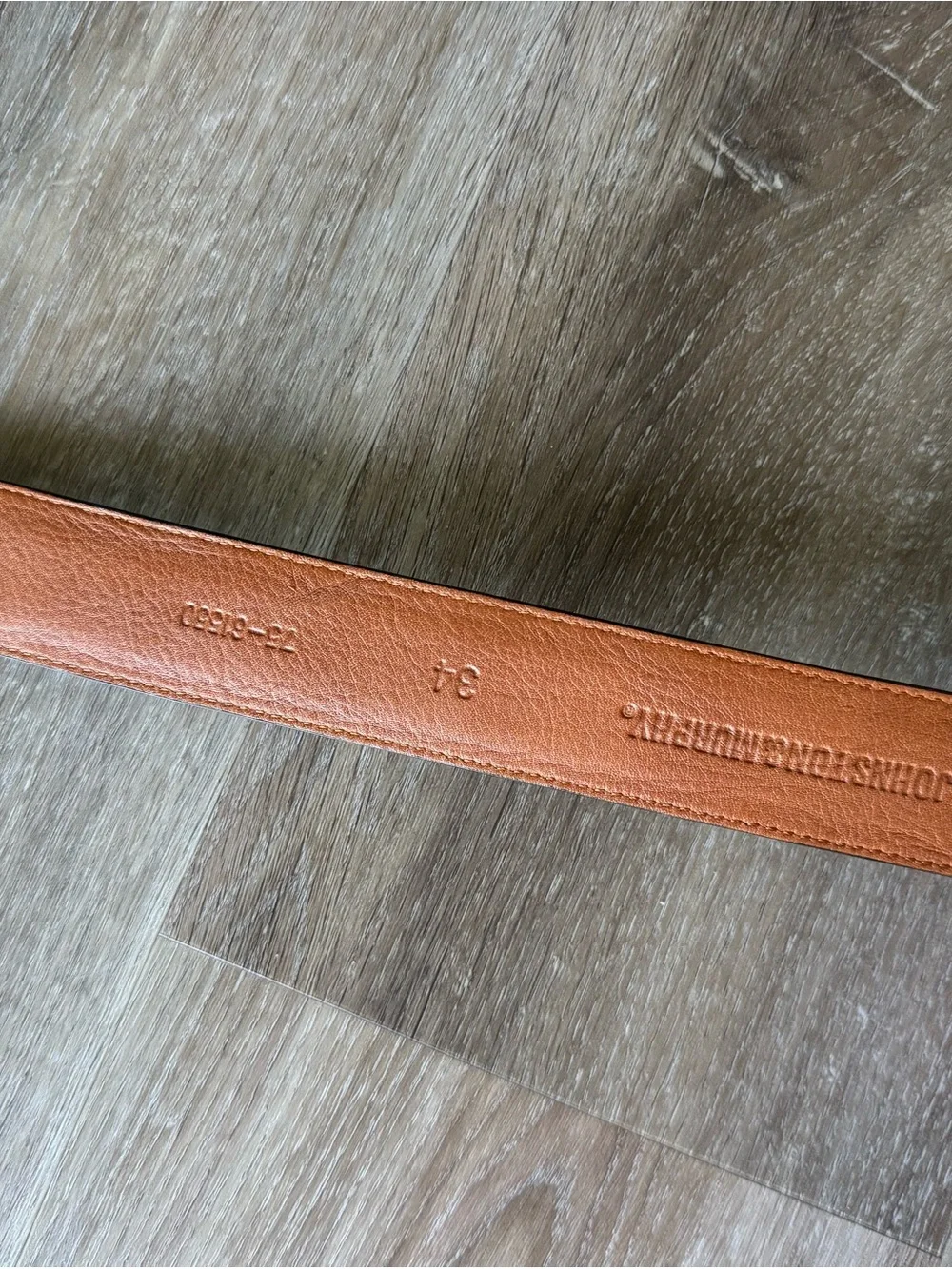 Men's Black Leather-Textured Dress Belt